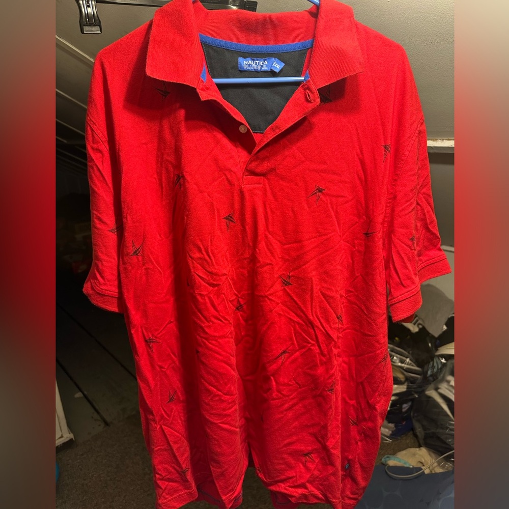 Nautica Red Polo Shirt size xxl